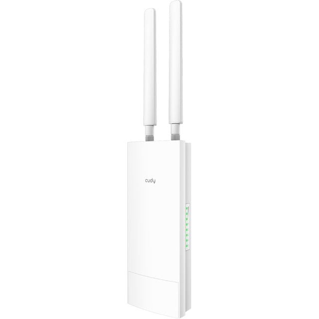 Cudy Outdoor 4G LTE Cat 6 AC1200 Wi-Fi Gigabit Router (Hvid, PoE, Mesh, App)
