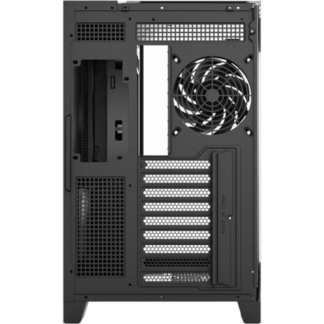 Xyz PC Gear Tesseract A-RGB Midi Tower-hus (sort | 2x USB-A | 1x USB-C | RGB | Hærdet glas)