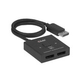 Club 3d displayport 2-in-1 bidirectionele 8k switch displayport switch (zwart)