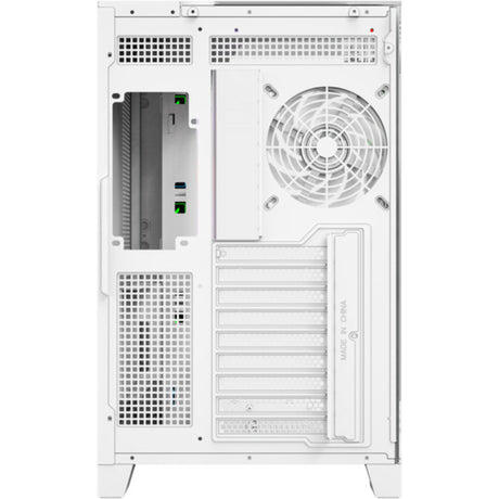 Xyz PC Gear Tesseract A-RGB Midi Tower-hus (hvid | 2x USB-A | 1x USB-C | RGB | hærdet glas)