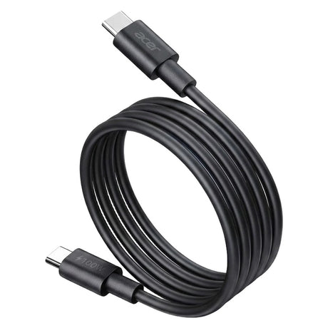 Acer 100w (67w pd) met netvoeding en usb-a, 2x usb-c oplader (zwart)
