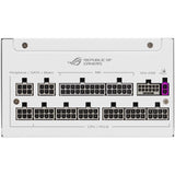 Asus rog strix platinum white edition modulær 1000 watt strømforsyning (hvid, 1x 12v-2x6, 4x pcie)