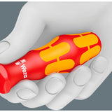 Wera 160 er 7 skruetrækkersæt Kraftform plus serie 100 (rød gul, enpolet fasetester, holder, 7 stk.)