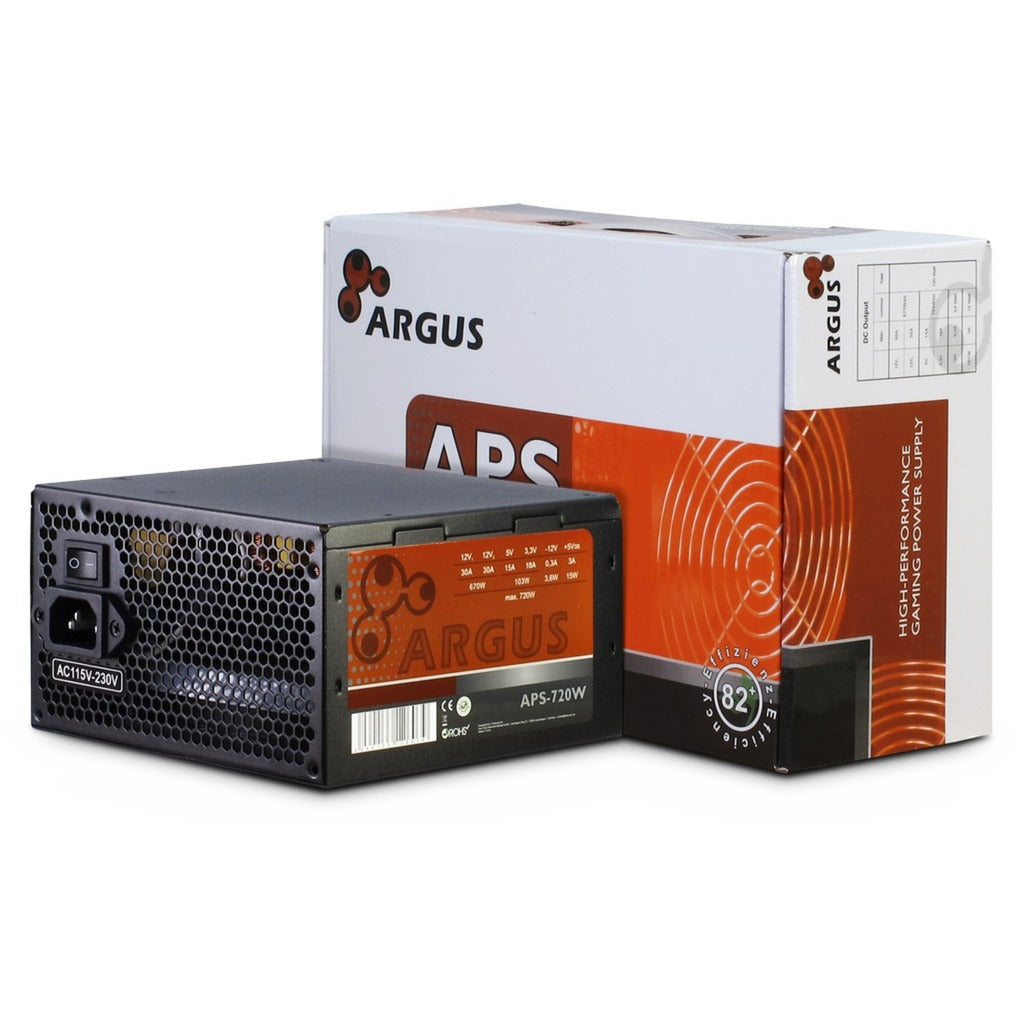 Inter-tech argus aps-720 720 watt strømforsyning (sort, 2x pcie)