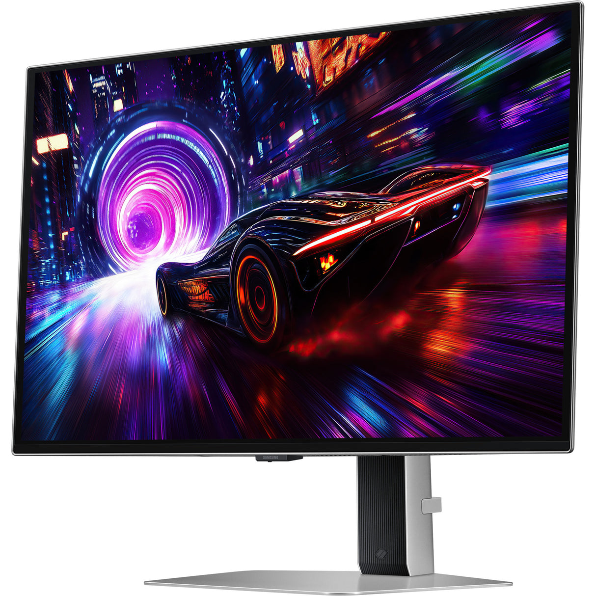 Samsung Odyssey OLED G8 G81SF 27 4K UHD-gamingskærm (sølv, 2x HDMI, DisplayPort, 2x USB-A, USB-B)