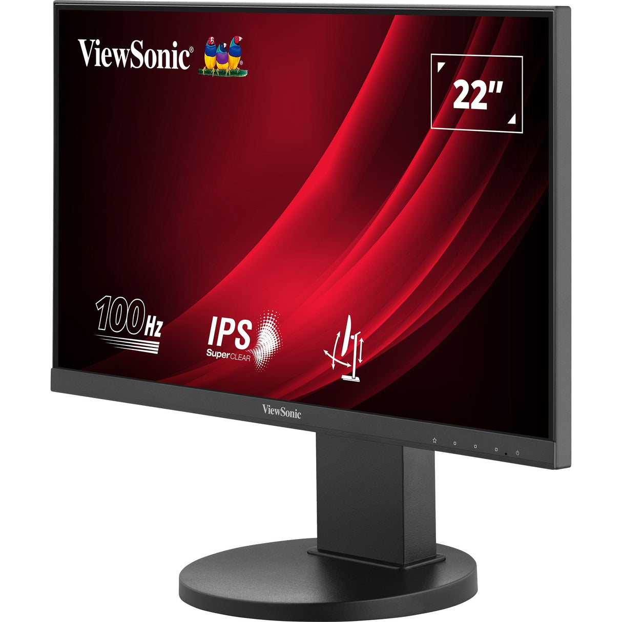 Viewsonic vg2208a-hd 22 skærm (sort, 1x hdmi, vga, 100 hz)