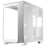 Antec c8 midi tårnhus i aluminium (hvid sølv | 2x USB-A | 1x USB-C | hærdet glas)