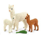 Schleich vilde liv - alpaca familie legefigur
