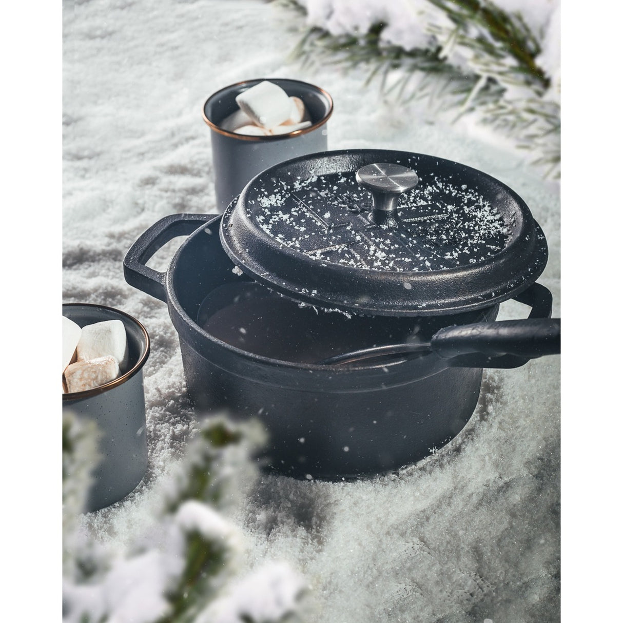 Vindmøllegrillens stegepande (sort, ø 20 cm | 2,1 liter)