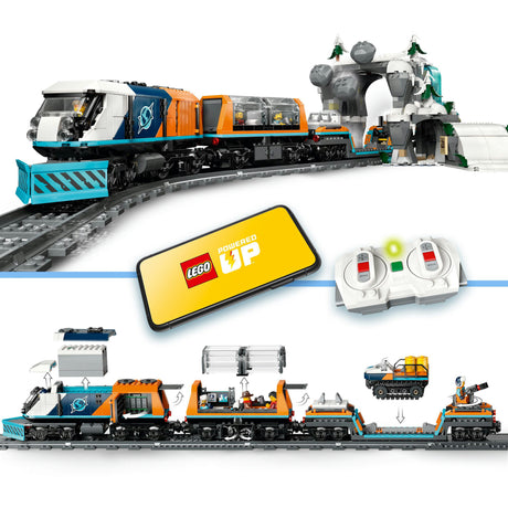 Lego city forskningstog på nordpolen køretøjslegetøj - 60470