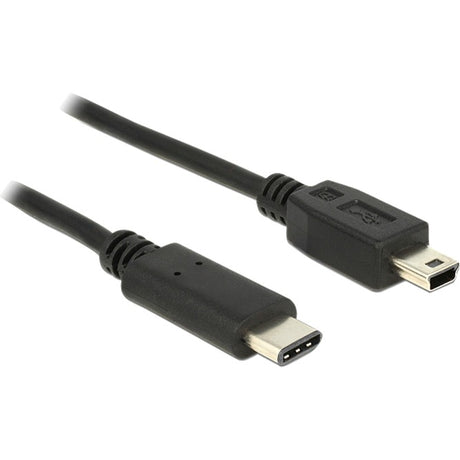 Delock USB-C 2.0 > USB mini-B-kabel (sort, 1 meter)