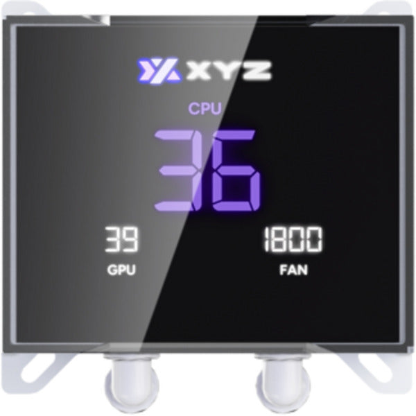Xyz pc gear hydrotemp aio 240 vandkøling (hvid, argb, pwm)