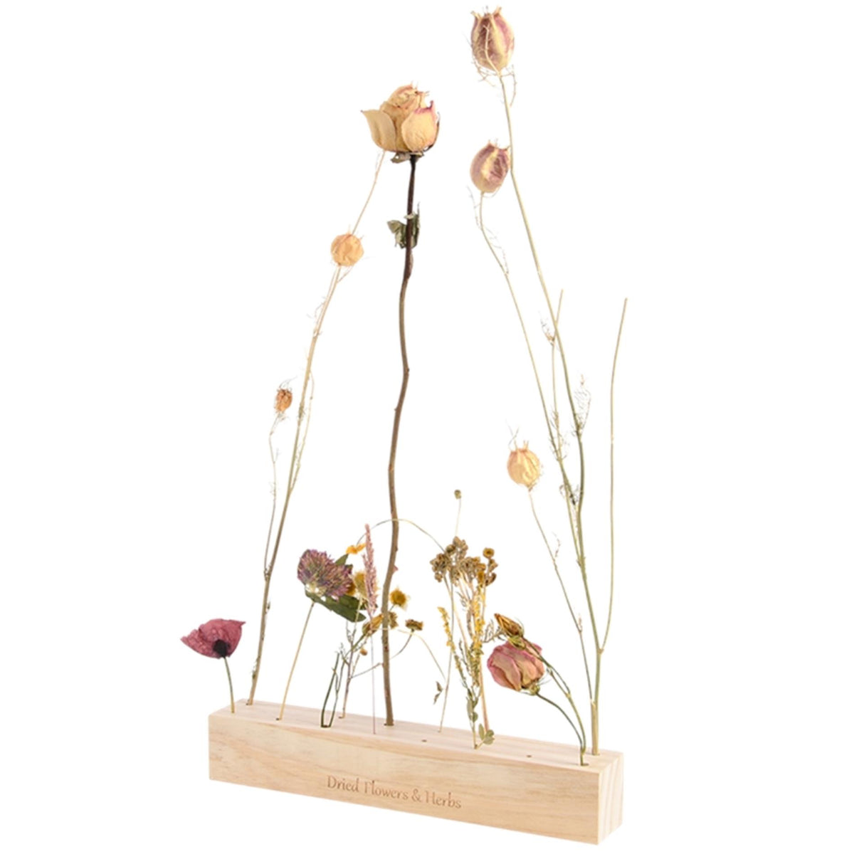 Esschert design blomster og urter standard træ 25x4x4cm (ekskl. blomster)