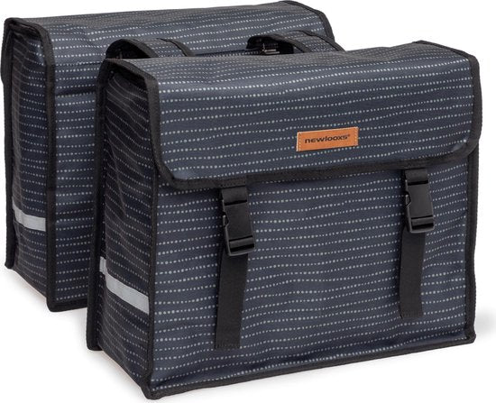 Ny looxs fiori dobbelt cykelpose - sort - dobbelt taske - 30L