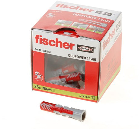 Fischer duopower 12x60 25 stk - 538243