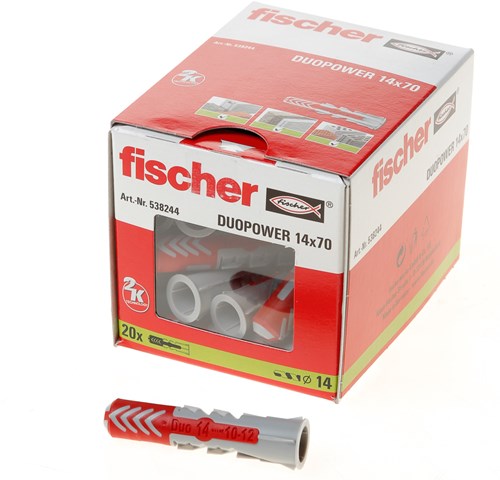 Fischer duopower 14x70 20 stk - 538254