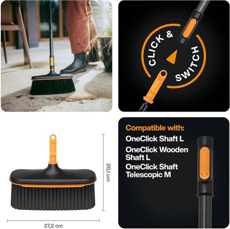 Fiskars oneclick tuinbezem - 1080701