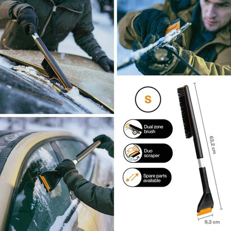 Fiskars plus kort snebørste og isskraber til bilen - 1078495