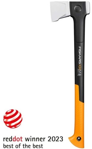 Fiskars x-series x24 flækkeøkse - håndøkse - økse - huggeøkse til træ - m