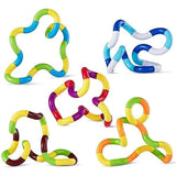 Wriggle snake tangle legetøjssæt med 6 dele