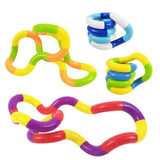 Wriggle snake tangle legetøjssæt med 6 dele
