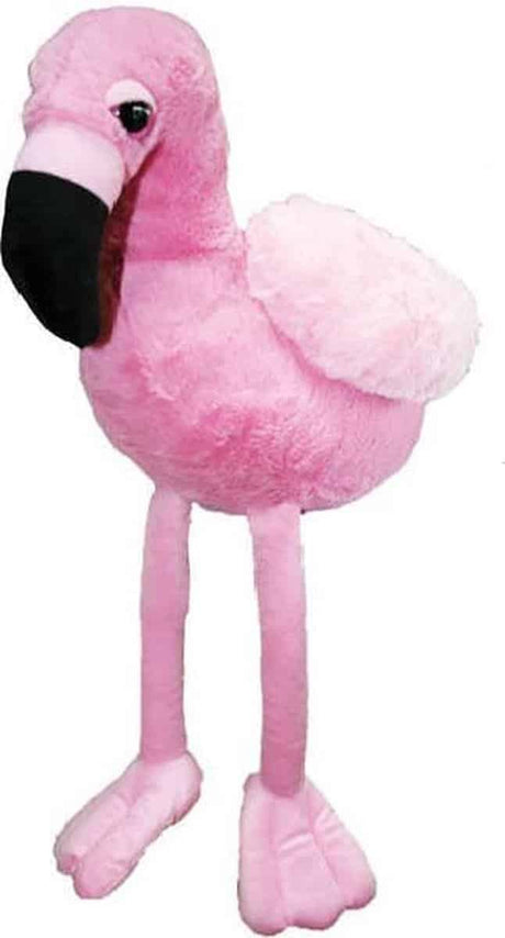 Van der Doelen plysflamingo 18 cm, dejlig at putte