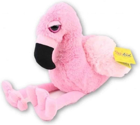 Van der Doelen plysflamingo 40 cm siddende, 24 cm høj