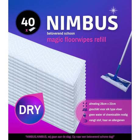 Nimbus magiske gulvservietter refill 28x22cm 40 stk