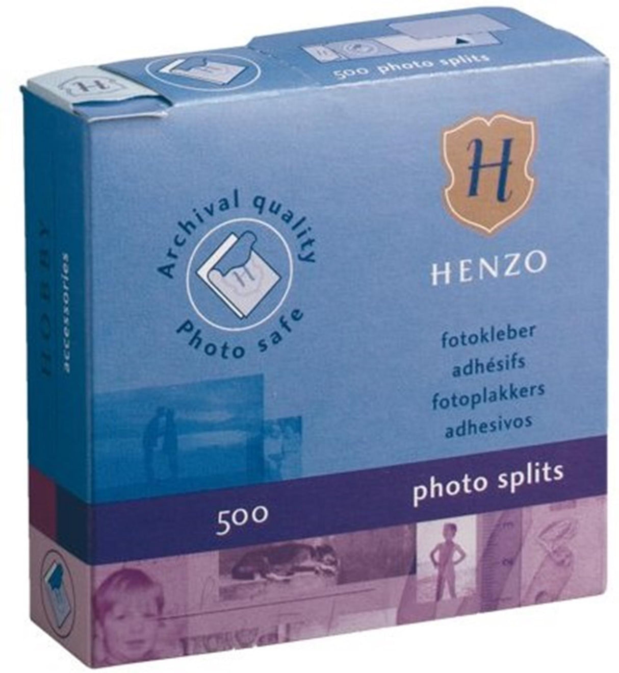 Henzo fotoklistermærker æske med 500 stk