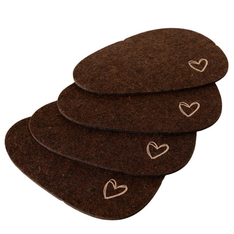 Boltze home onderzetterset orlano 4-delig 15x11cm polyester