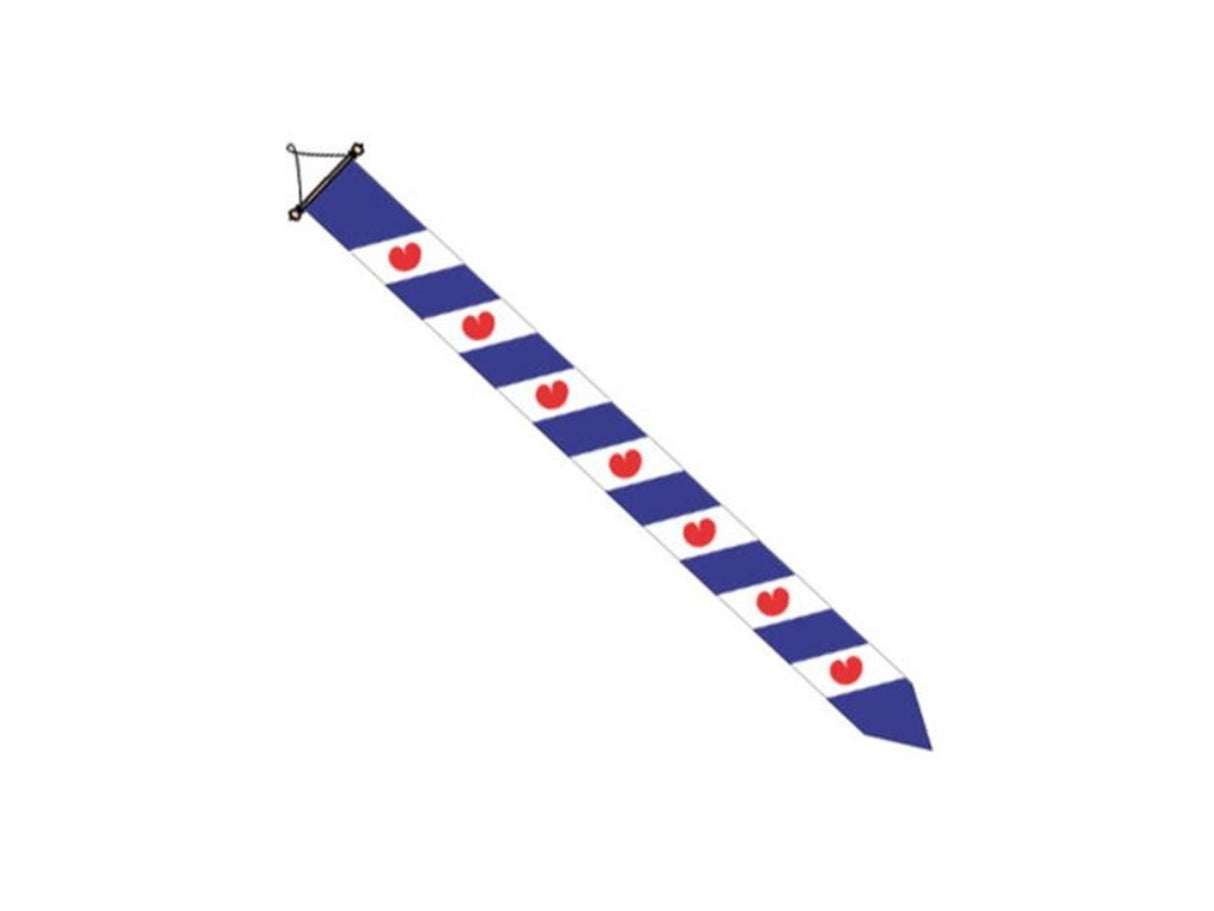 Dokkumer flag central vimpel Friesland 30x400 cm