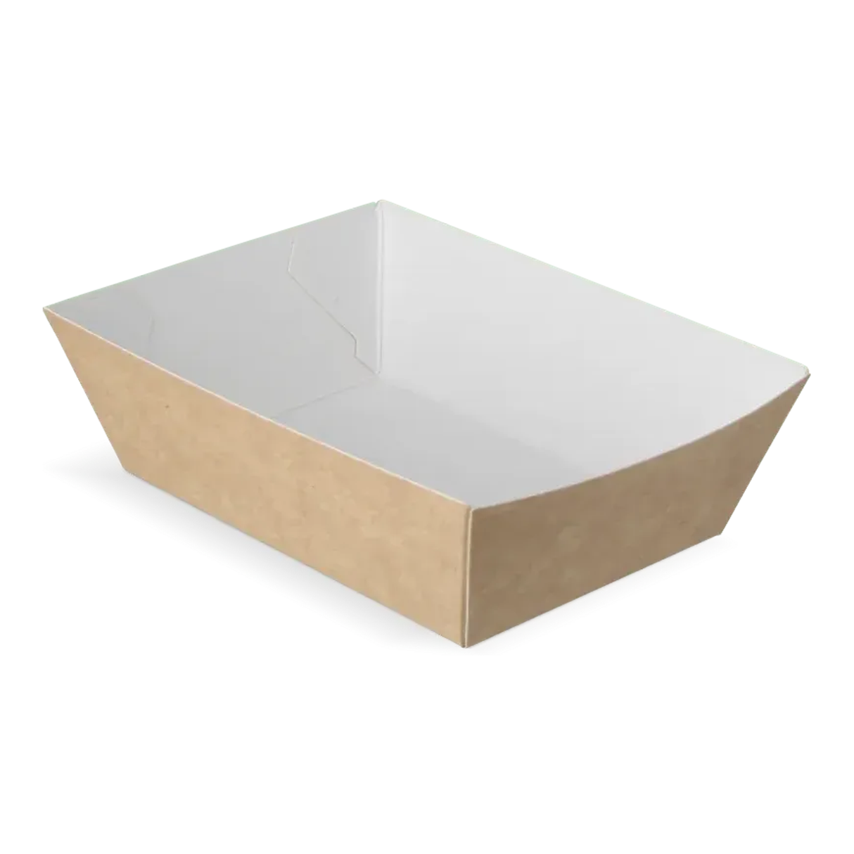 Takeaware chipbakke a7 kraft hvid økologisk (400 stk.)