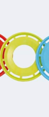 Van der Doelen Frisbee fås i gul farve