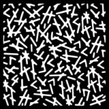 Trætøj • skabelon stiplet