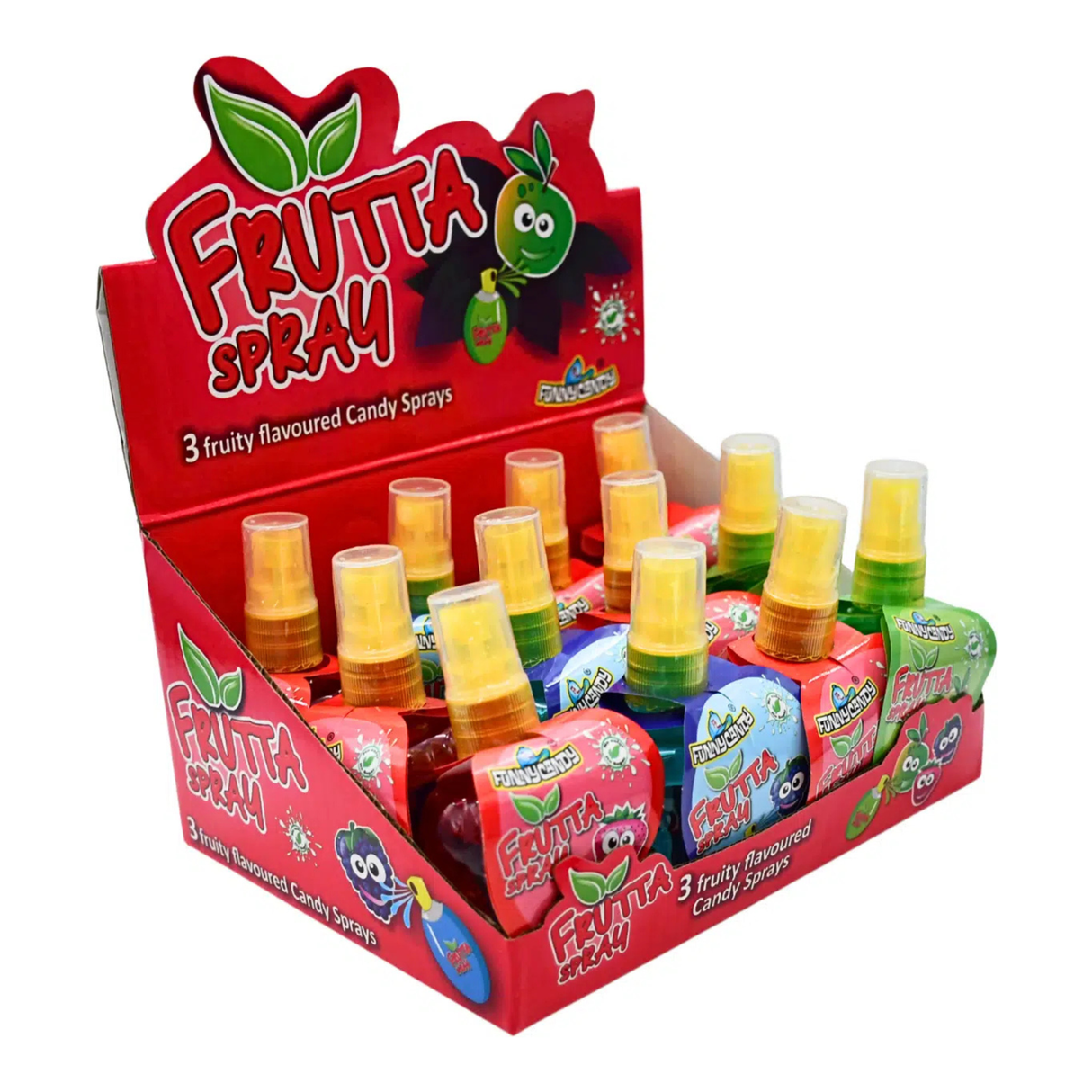 Sjov slik frutta spray (12 stykker)