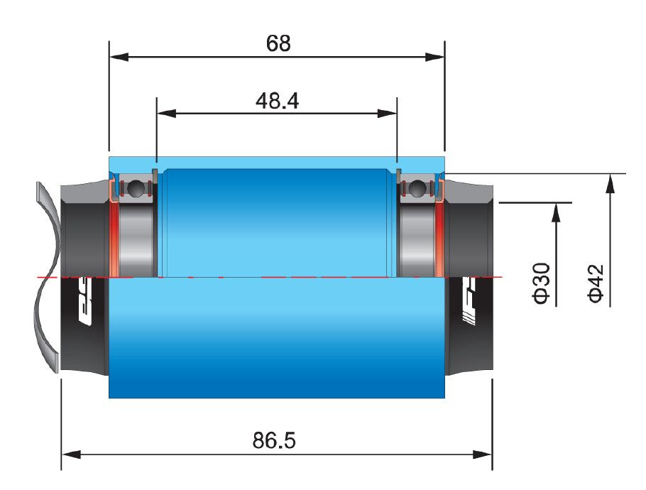 Fsa bundbeslag adapter bb386evo til bb pf30