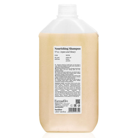 Farmavita backbar nærende shampoo n°02 argan og honning 5000ml