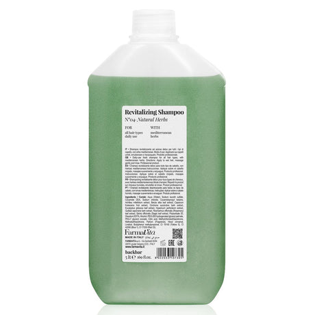 Farmavita backbar revitaliserende shampoo n°04 naturlige urter 5000ml