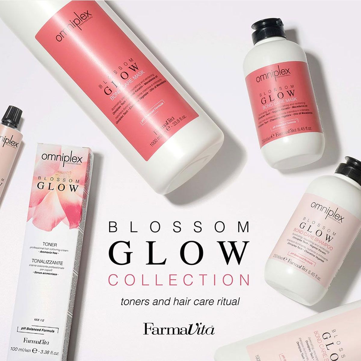 Farmavita omniplex blossom glow bond pleje shampoo 1000ml