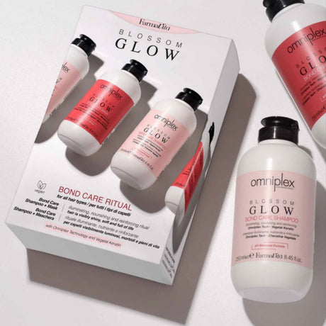 Farmavita omniplex blossom glow kit bond pleje ritual med shampoo og maske 250ml