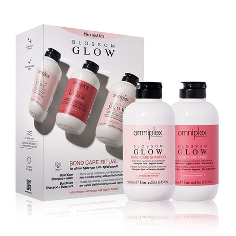Farmavita omniplex blossom glow kit bond pleje ritual med shampoo og maske 250ml