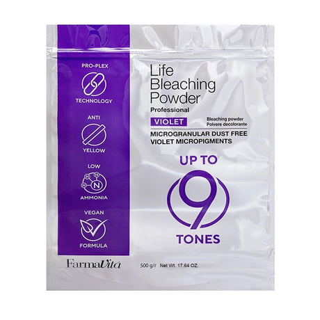 Farmavita life blegepulver violet 9 pro-plex 500gr.
