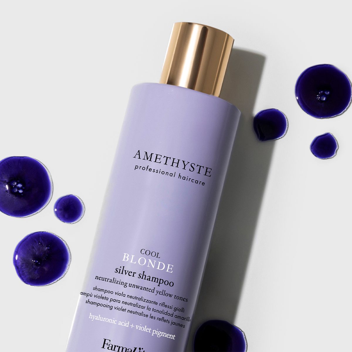 Farmavita ametyst cool blonde sølv shampoo 250ml
