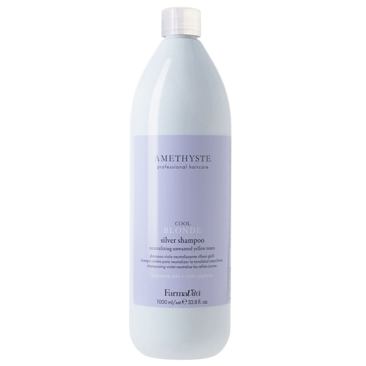 Farmavita ametyste cool blonde sølv shampoo 1000ml