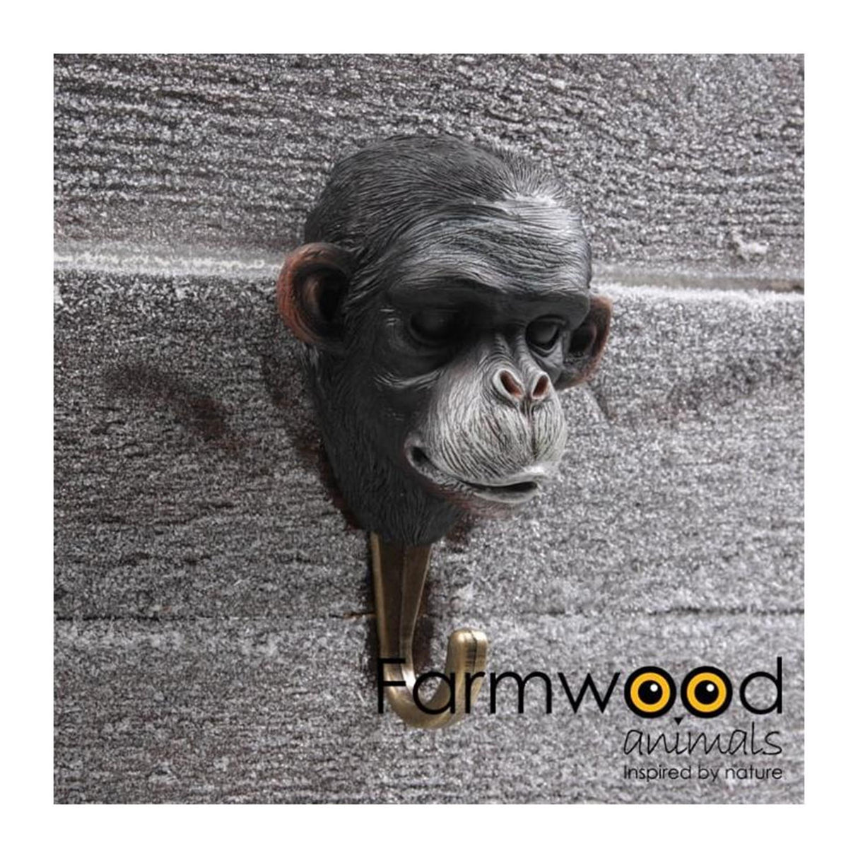Farmwood animals kapstok haak hook'd! aap 4,5x8x12,5cm
