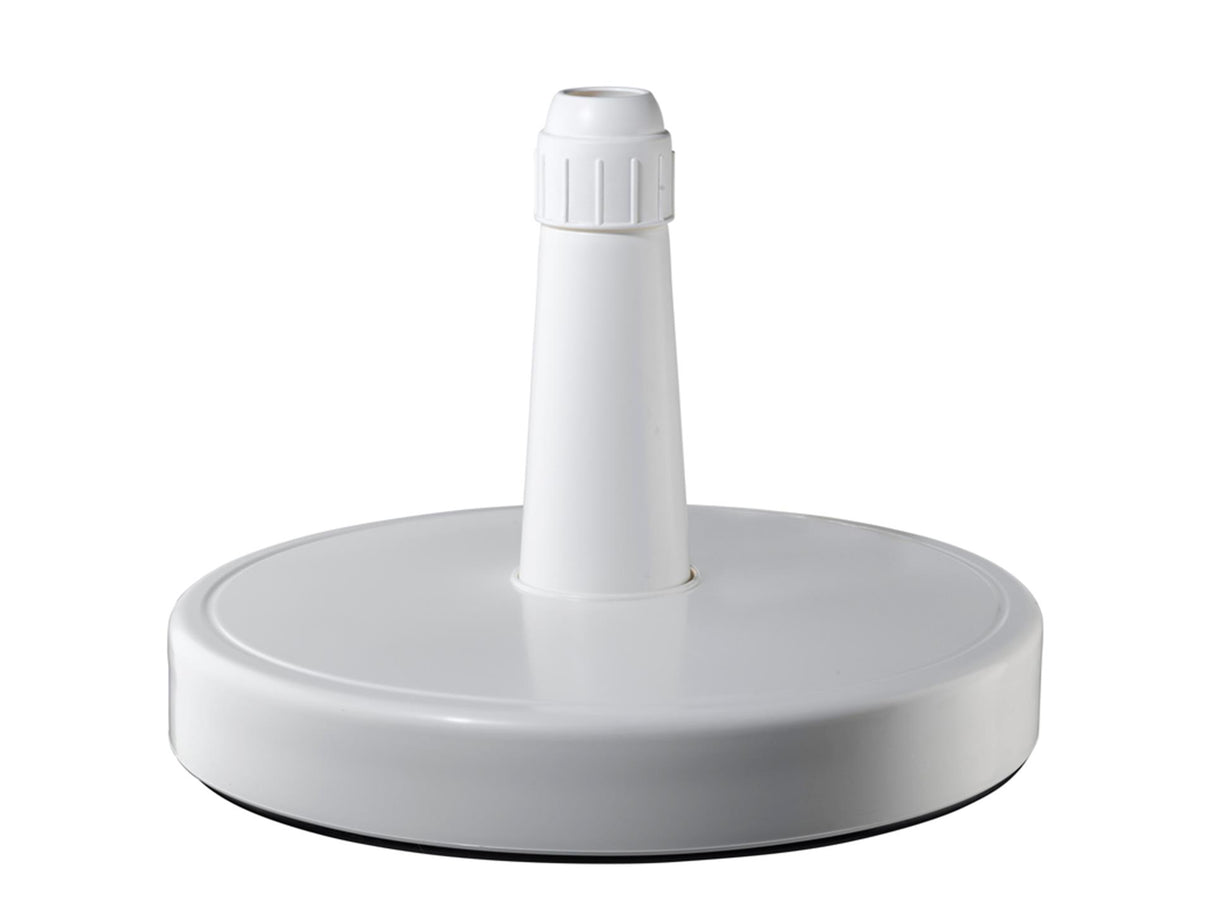 Ty parasol base 70kg rund udfyldelig hvid