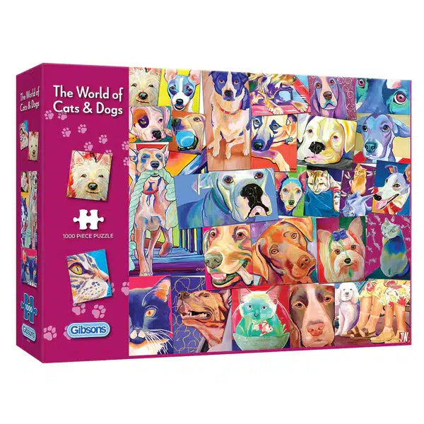 Gibsons Gibson Puslespil World of Cats and Dogs