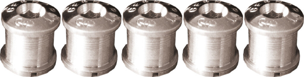 Buzaglo gebhardt kædekransbolt aluminium 9mm + møtrik til 2v kædekrans (pr. 5)