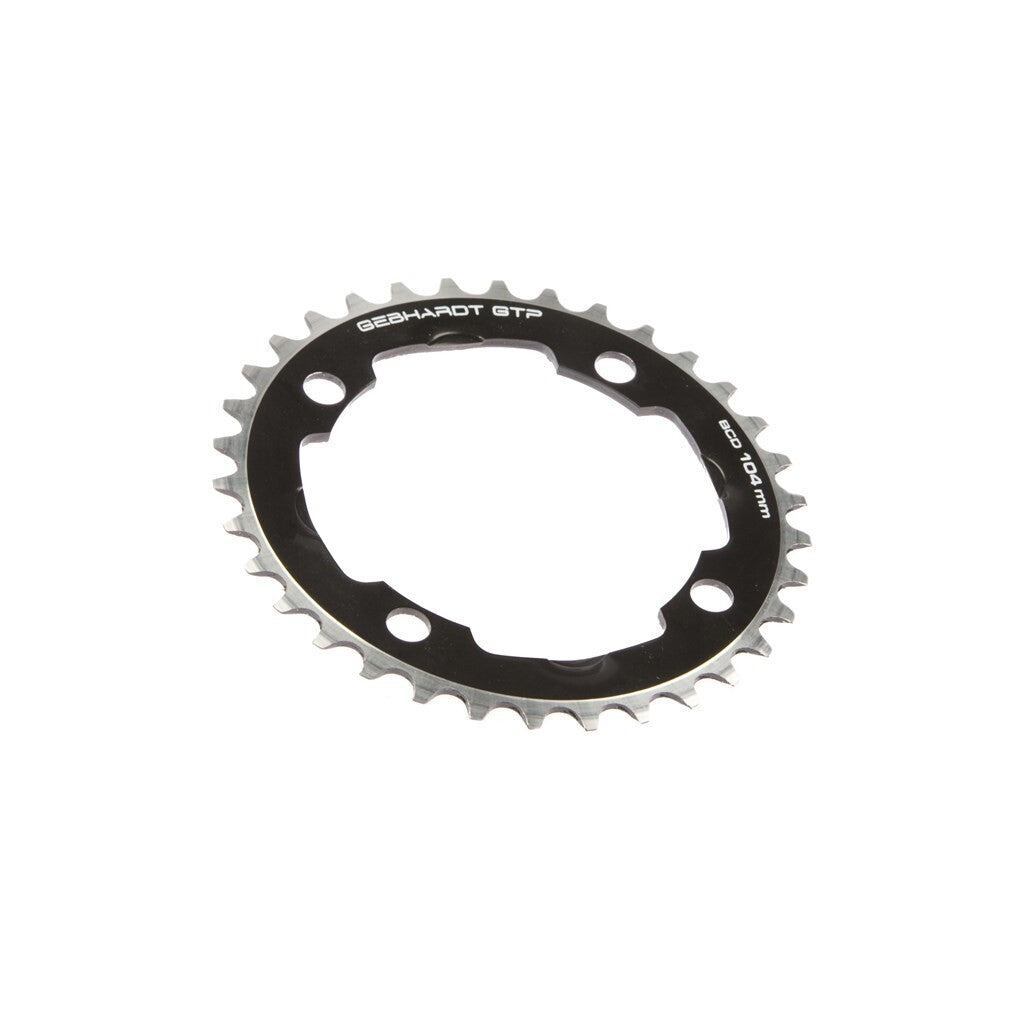 Buzaglo gebhardt kædering 36t bcd 104mm 4 arme, sort
