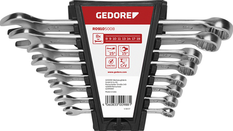 Gedore r09105008 | kombinationsnøglesæt | 8 - 19 mm | metrisk | 8-delt - 3300988